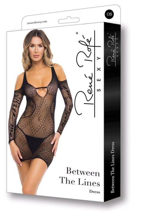 BETWEEN THE LINES DRESS BLACK, OS Rene Rofe Lingerie BETWEEN THE LINES DRESS BLACK, OS Rene Rofe Lingerie