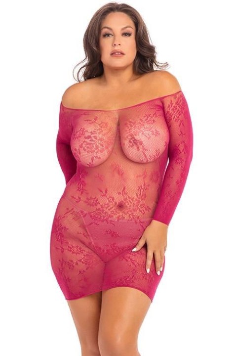 OPEN SEASON OFF SHOULDER DRESS, 3XL/4XL Rene Rofe Lingerie OPEN SEASON OFF SHOULDER DRESS, 3XL/4XL Rene Rofe Lingerie