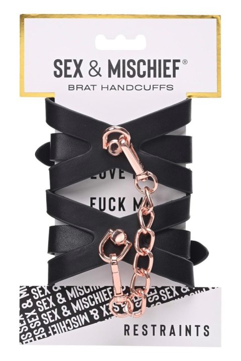 SEX AND MISCHIEF BRAT HANDCUFFS Sportsheets SEX AND MISCHIEF BRAT HANDCUFFS Sportsheets