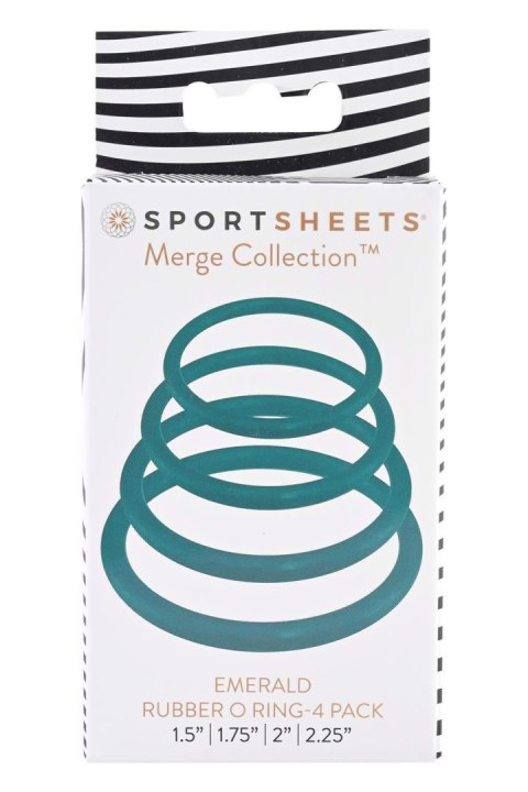 SPORTSHEETS EMERALD O RING 4 PACK Sportsheets SPORTSHEETS EMERALD O RING 4 PACK Sportsheets