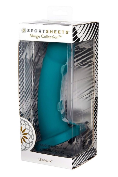 SPORTSHEETS LENNOX EMERALD 8INCH HOLLOW VIBRATING Sportsheets SPORTSHEETS LENNOX EMERALD 8INCH HOLLOW VIBRATING Sportsheets