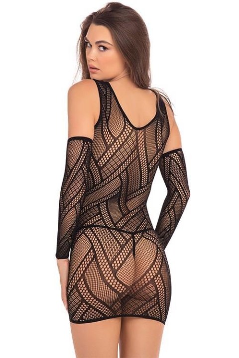 THROW DOWN 3PC MINI DRESS BLACK, OS Rene Rofe Lingerie THROW DOWN 3PC MINI DRESS BLACK, OS Rene Rofe Lingerie