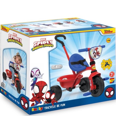 SMOBY Rowerek Trójkołowy Be Fun Spidey Smoby SMOBY Rowerek Trójkołowy Be Fun Spidey Smoby