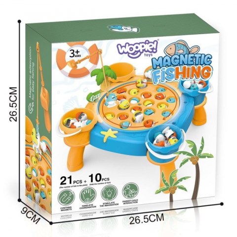 WOOPIE Gra Rybacka Zestaw Łowienie Rybek na Magnes Różowy 36 el. Woopie WOOPIE Gra Rybacka Zestaw Łowienie Rybek na Magnes Różowy 36 el. Woopie