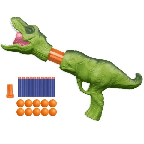 WOOPIE Pistolet na Piłki Kulki Piankowe i Strzałki Wyrzutnia Automatyczna Dinozaur 22 el. Woopie WOOPIE Pistolet na Piłki Kulki Piankowe i Strzałki Wyrzutnia Automatyczna Dinozaur 22 el. Woopie