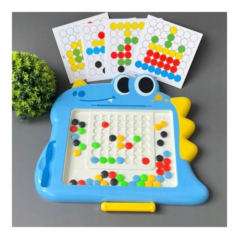 WOOPIE Tablica Magnetyczna dla Dzieci Montessori MagPad Dinozaur Woopie
