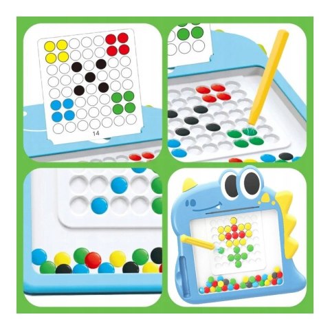 WOOPIE Tablica Magnetyczna dla Dzieci Montessori MagPad Dinozaur Woopie