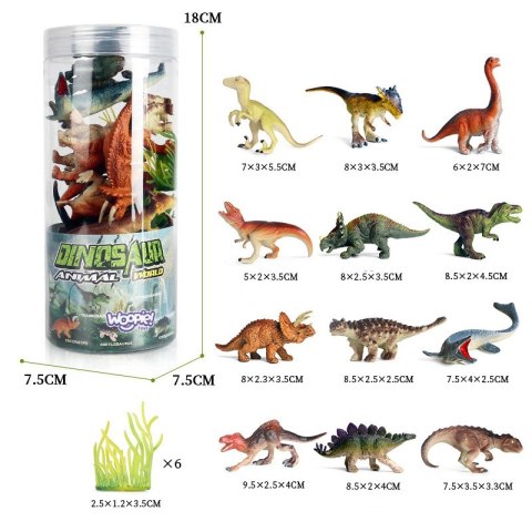 WOOPIE Zestaw Figurki Dinozaury 18 szt. - wersja 2 Woopie WOOPIE Zestaw Figurki Dinozaury 18 szt. - wersja 2 Woopie