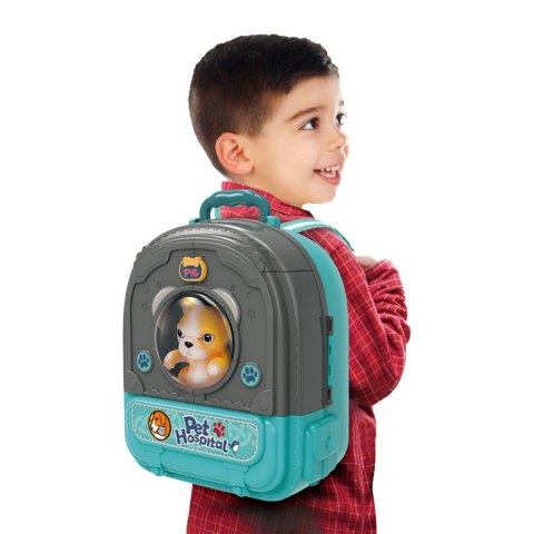 WOOPIE Zestaw Małego Weterynarza 3w1 Domek w Plecaku Piesek Woopie WOOPIE Zestaw Małego Weterynarza 3w1 Domek w Plecaku Piesek Woopie