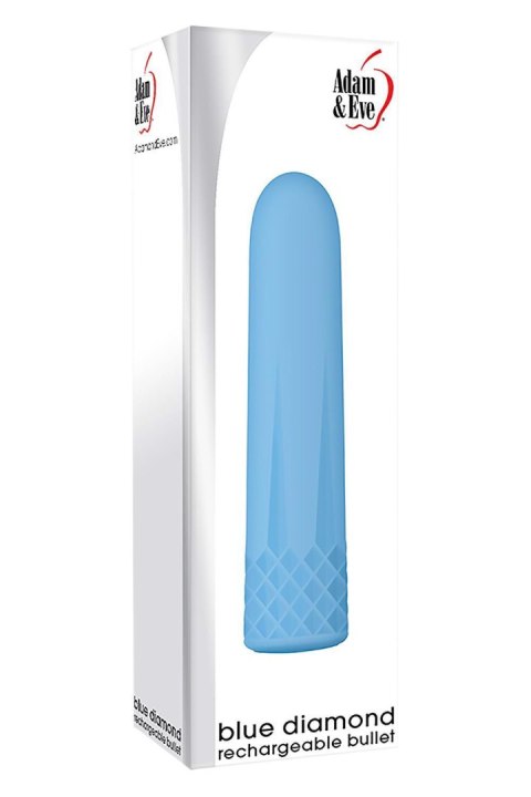ADAM ET EVE BLUE DIAMOND RECHARGEABLE BULLET Adam & Eve ADAM ET EVE BLUE DIAMOND RECHARGEABLE BULLET Adam & Eve