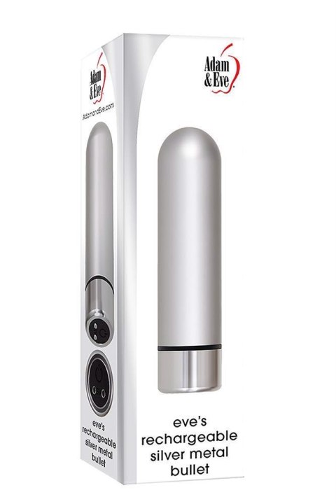 A&E EVES SILVER METAL BULLET Adam & Eve A&E EVES SILVER METAL BULLET Adam & Eve