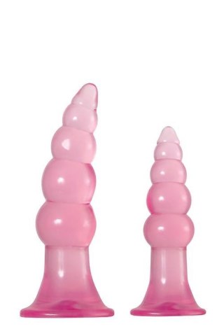 A&E FUN JELLY BUTT PLUGS PINK Adam & Eve