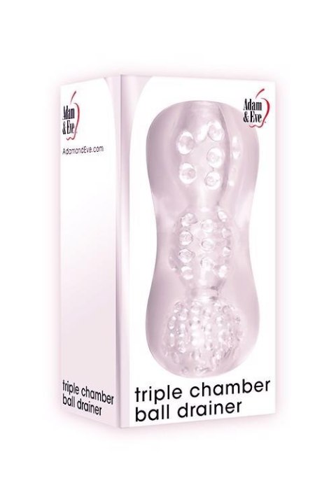 A&E TRIPLE CHAMBER BALL DRAINER CLEAR Adam & Eve A&E TRIPLE CHAMBER BALL DRAINER CLEAR Adam & Eve