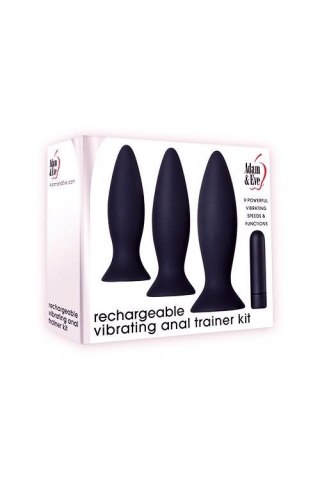 A&E VIBRATING ANAL TRAINER KIT BLACK Adam & Eve