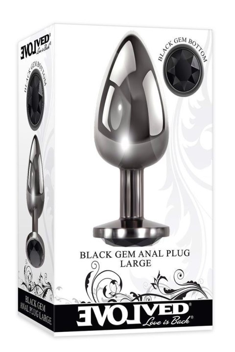 BLACK GEM ANAL PLUG LARGE Evolved BLACK GEM ANAL PLUG LARGE Evolved