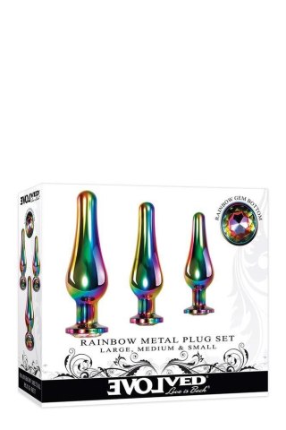EVOLVED RAINBOW METAL PLUG SET Evolved