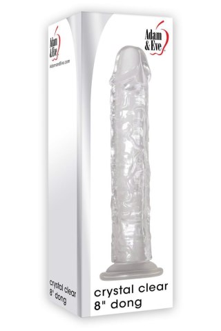 ADAM ET EVE CRYSTAL CLEAR 8 INCH DONG Adam & Eve