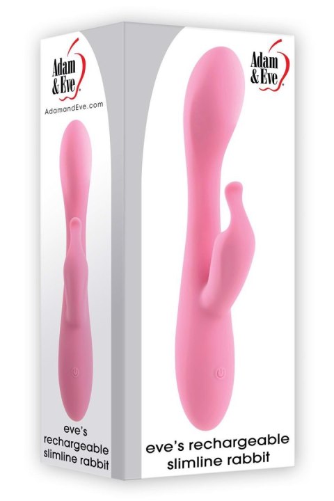 ADAM ET EVE EVE'S RECHARGEABLE SLIMLINE RABBIT Adam & Eve ADAM ET EVE EVE'S RECHARGEABLE SLIMLINE RABBIT Adam & Eve