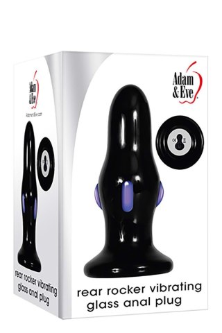 A&E REAR ROCKER VIBRATING GLASS ANAL PLUG Adam & Eve
