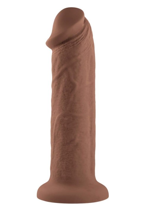 EVOLVED 7INCH GIRTHY VIBRATING DONG, DARK FLESH Evolved