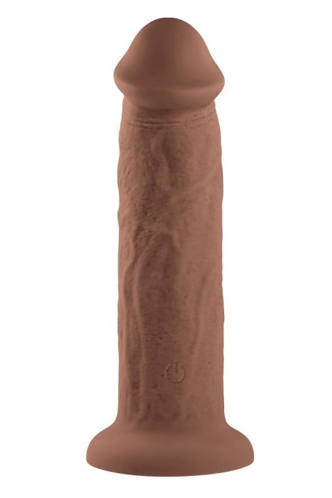 EVOLVED 7INCH GIRTHY VIBRATING DONG, DARK FLESH Evolved