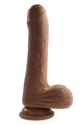 EVOLVED PEEK A BOO VIBRATING DILDO 8 INCH DARK Evolved