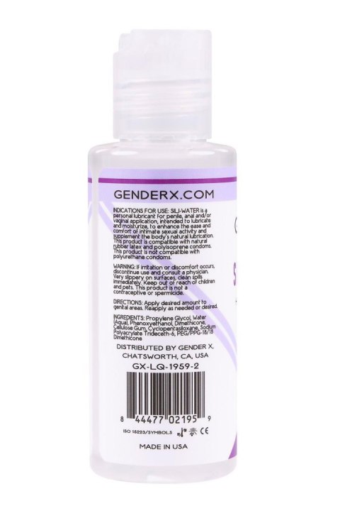 GENDER X SILI-WATER, 60ML Gender X GENDER X SILI-WATER, 60ML Gender X