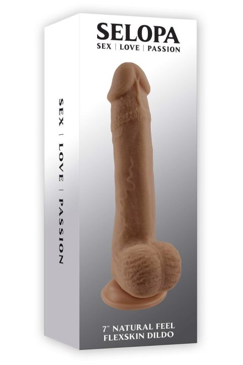 SELOPA 7 INCH 17 CM NATURAL FEEL FLEXSKIN DILDO DARK Selopa SELOPA 7 INCH 17 CM NATURAL FEEL FLEXSKIN DILDO DARK Selopa