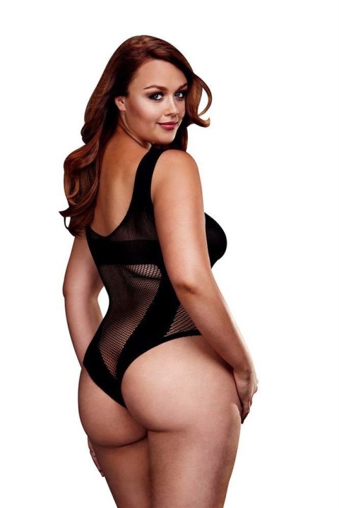 FISHNET JAQUARD V TEDDY, XL Baci Lingerie FISHNET JAQUARD V TEDDY, XL Baci Lingerie