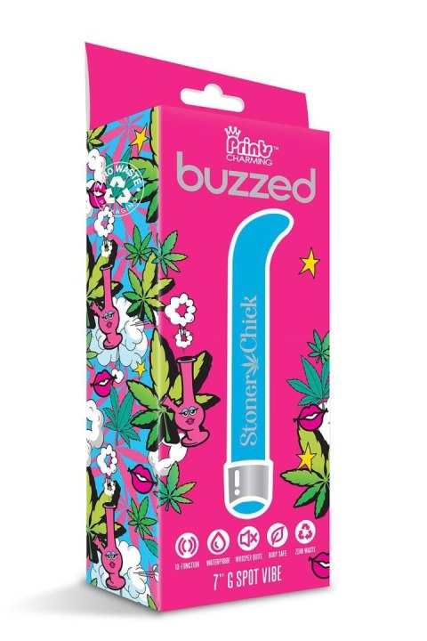 PRINTS CHARMING BUZZED 7" G SPOT VIBE STONER CHICK Global Novelties PRINTS CHARMING BUZZED 7" G SPOT VIBE STONER CHICK Global Novelties