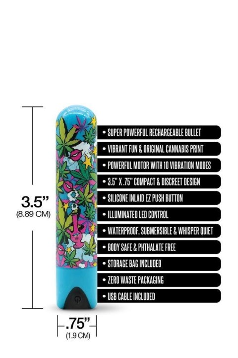 PRINTS CHARMING BUZZED BULLET STONER CHICK Global Novelties PRINTS CHARMING BUZZED BULLET STONER CHICK Global Novelties