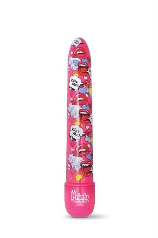 PRINTS CHARMING POP TEASE 7" CLASSIC VIBE KISS ME PINK Global Novelties