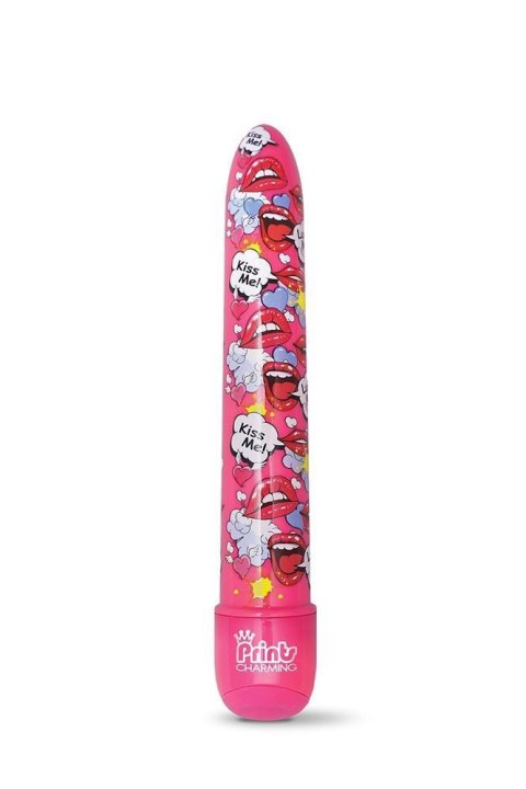 PRINTS CHARMING POP TEASE 7" CLASSIC VIBE KISS ME PINK Global Novelties