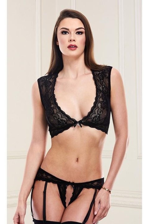 SEXY LACE BRA & G-STRING SET BLACK, M/L Baci Lingerie SEXY LACE BRA & G-STRING SET BLACK, M/L Baci Lingerie