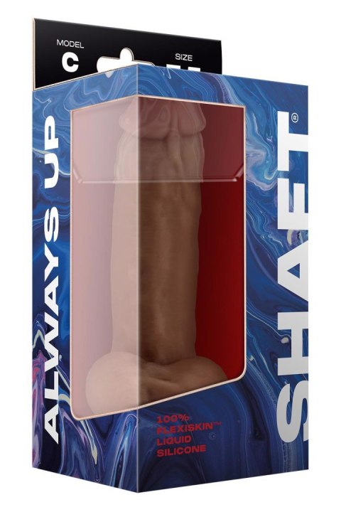 SHAFT MODEL C 7.5 INCH LIQUID SILICONE DONG WITH BALLS OAK Shaft SHAFT MODEL C 7.5 INCH LIQUID SILICONE DONG WITH BALLS OAK Shaft