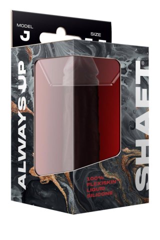 SHAFT MODEL J 5.5 INCH LIQUID SILICONE DONG MAHOGANY Shaft