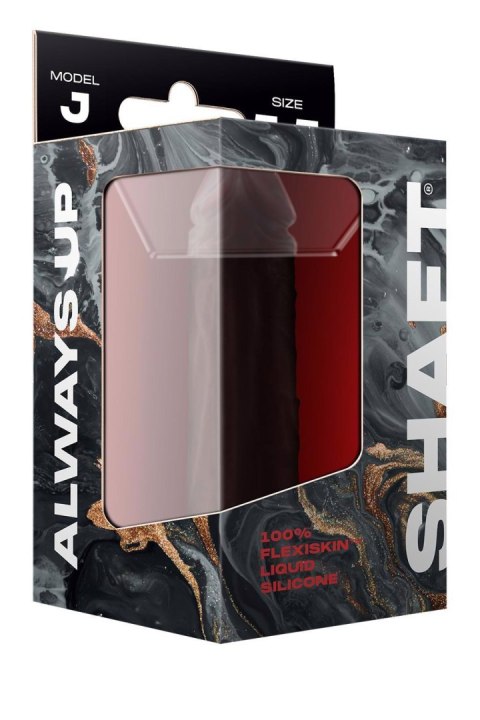 SHAFT MODEL J 5.5 INCH LIQUID SILICONE DONG MAHOGANY Shaft