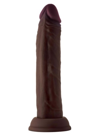 SHAFT MODEL J 7.5 INCH LIQUIDE SILICONE DONG MAHOGANY Shaft