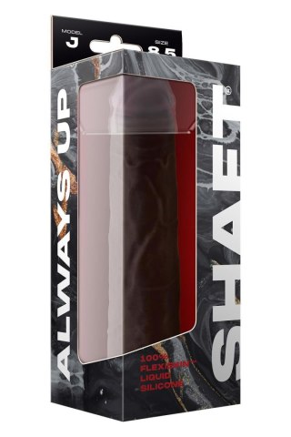 SHAFT MODEL J 8.5 INCH LIQUIDE SILICONE DONG MAHOGANY Shaft
