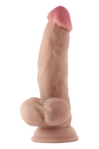 SHAFT MODEL N 7.5 INCH LIQUIDE SILICONE DONG WITH BALLS PINE Shaft