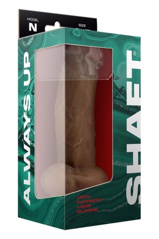 SHAFT MODEL N 8.5 INCH LIQUID SILICONE DONG WITH BALLS OAK Shaft