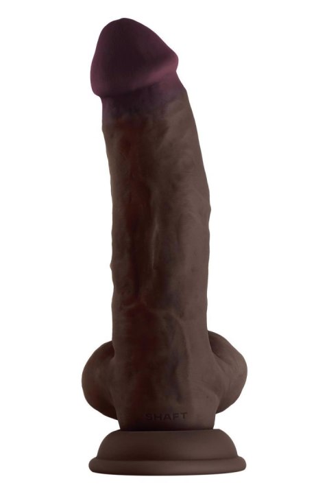 SHAFT MODEL N 8.5 INCH LIQUIDE SILICONE DONG WITH BALLS MAHOGANY Shaft SHAFT MODEL N 8.5 INCH LIQUIDE SILICONE DONG WITH BALLS MAHOGANY Shaft