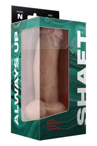 SHAFT MODEL N 8.5 INCH LIQUIDE SILICONE DONG WITH BALLS PINE Shaft