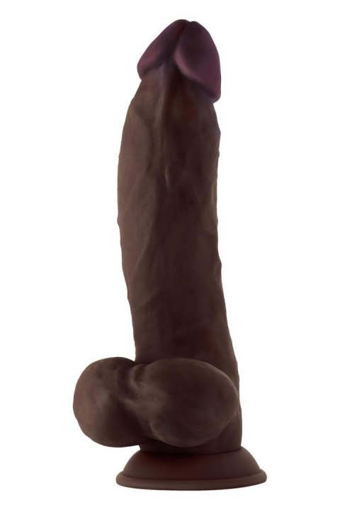 SHAFT MODEL N 9.5 INCH LIQUIDE SILICONE DONG WITH BALLS MAHOGANY Shaft SHAFT MODEL N 9.5 INCH LIQUIDE SILICONE DONG WITH BALLS MAHOGANY Shaft
