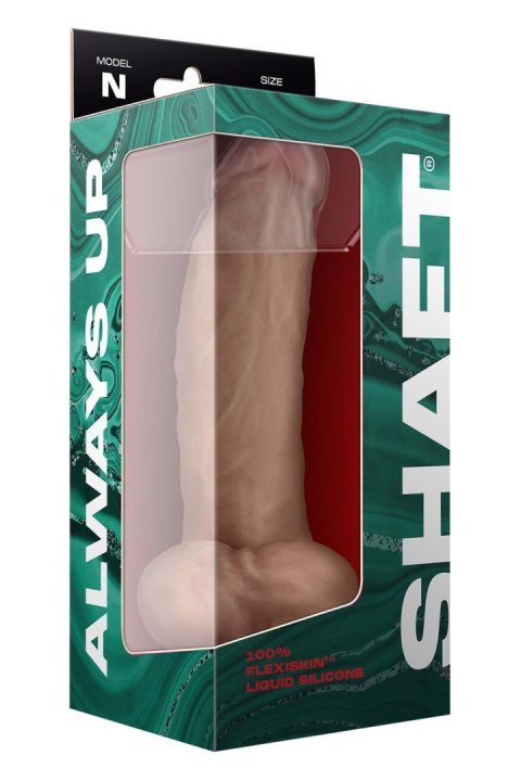 SHAFT MODEL N 9.5 INCH LIQUIDE SILICONE DONG WITH BALLS PINE Shaft