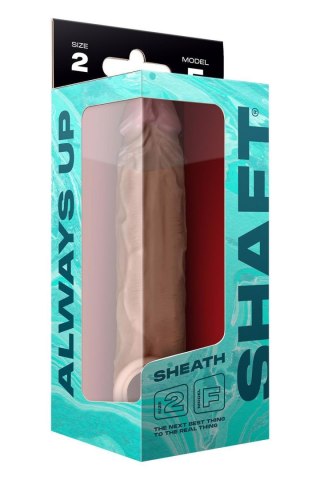 SHAFT SHEATH MODEL F 6.9 INCH LIQUID SILICONE SLEEVE OAK Shaft