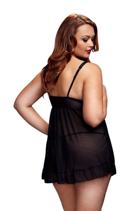 SHEER BABYDOLL W/OPEN CUP BRA PANT, XL Baci Lingerie SHEER BABYDOLL W/OPEN CUP BRA PANT, XL Baci Lingerie