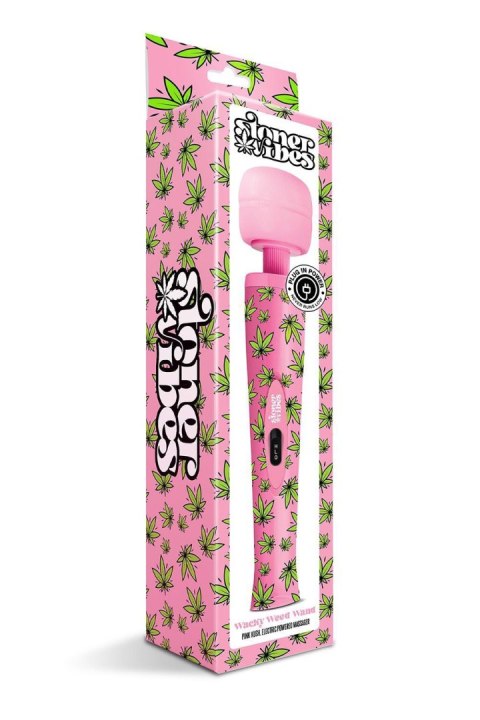 STONER VIBES WACKY WEED WAND MASSAGER PINK KUSH Global Novelties STONER VIBES WACKY WEED WAND MASSAGER PINK KUSH Global Novelties
