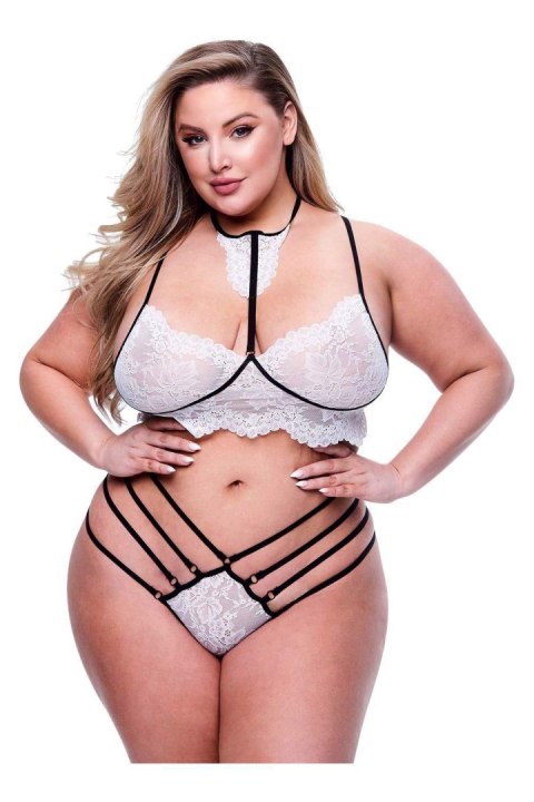 2PC STRAPPY LACE BRA & PANTY SET BLACK, QUEEN Baci Lingerie 2PC STRAPPY LACE BRA & PANTY SET BLACK, QUEEN Baci Lingerie