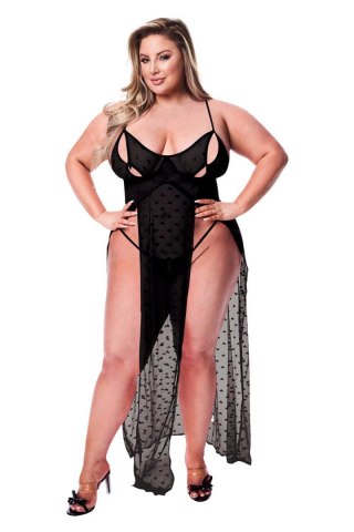 BACI 2PC MESH GOWN & GSTRING SET, QUEEN Baci Lingerie